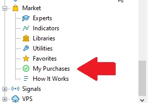 Open My Purchases in MetaTrader 5